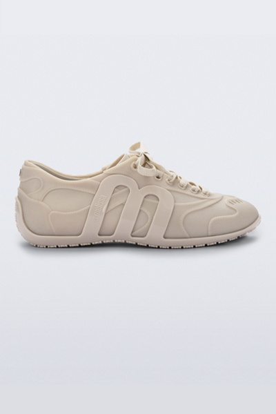 Melissa Motion Jelly Sneaker In Beige/white, Women's At Urban Outfitters
