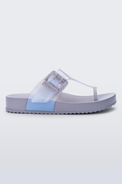 Melissa Cozy Jelly Flip Flop Sandal In Grey/pearl Blue, Women's At Urban Outfitters