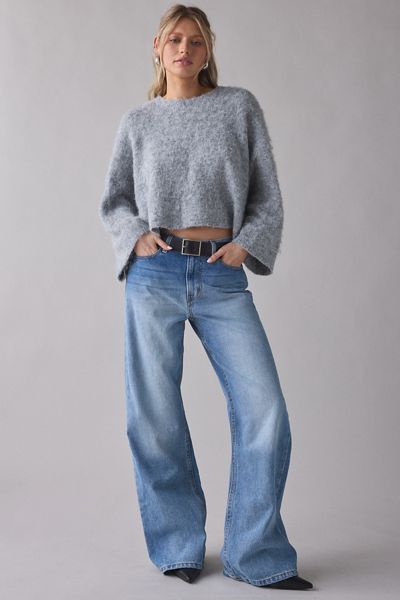 BDG Bailey Brushed Knit Oversized Pullover Sweater