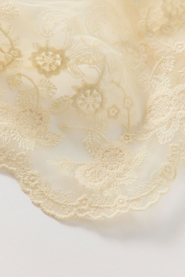 Sheer Floral Lace Headscarf #2