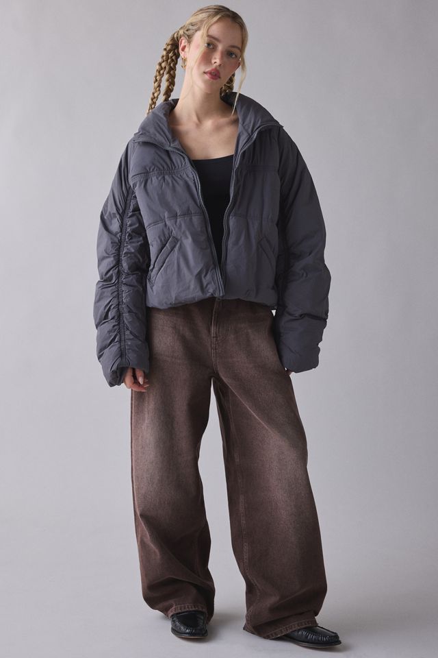 BDG Piper Ruched Cropped Puffer Jacket #1