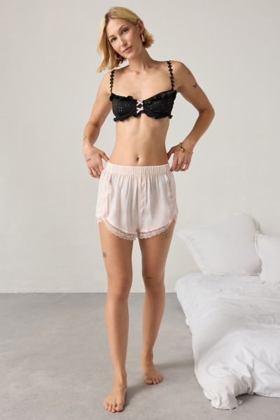 Wild Lovers Aria Eyelet Lace Bow Detail Demi Underwire Bra