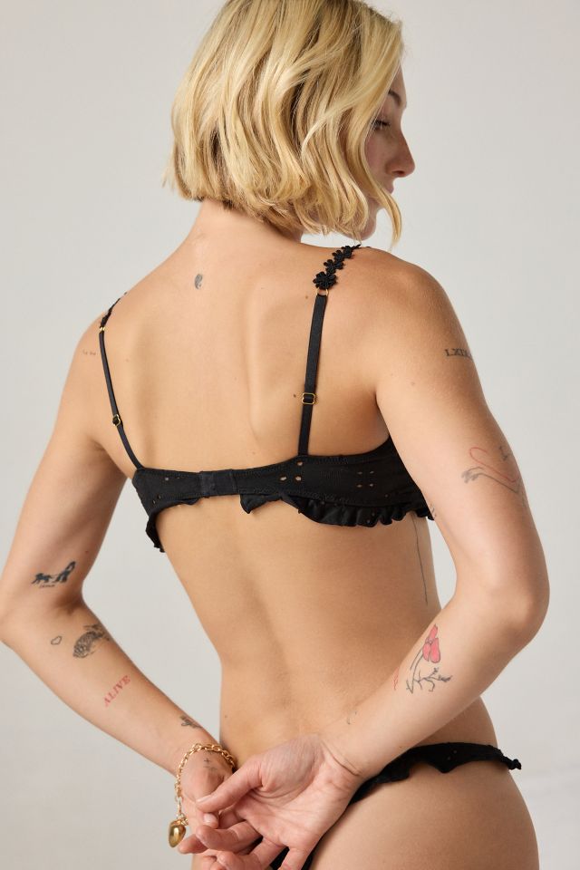 Wild Lovers Aria Eyelet Lace Bow Detail Demi Underwire Bra #3
