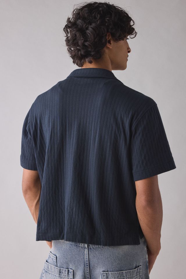 UO Ribbed Knit Boxy Short Sleeve Shirt #1