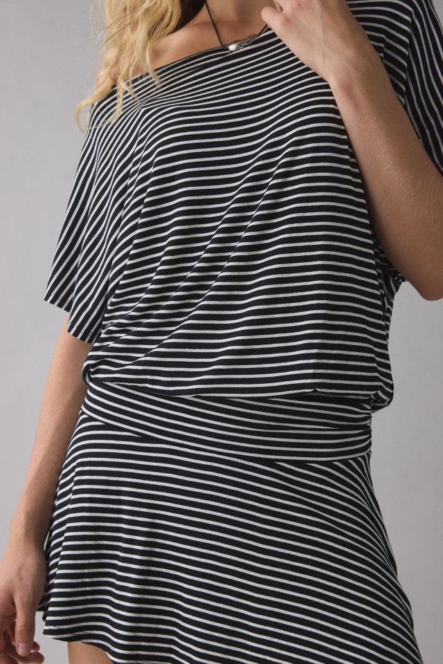 Robe mini drapée en jersey UO Total Eclipse épaules dénudées #4