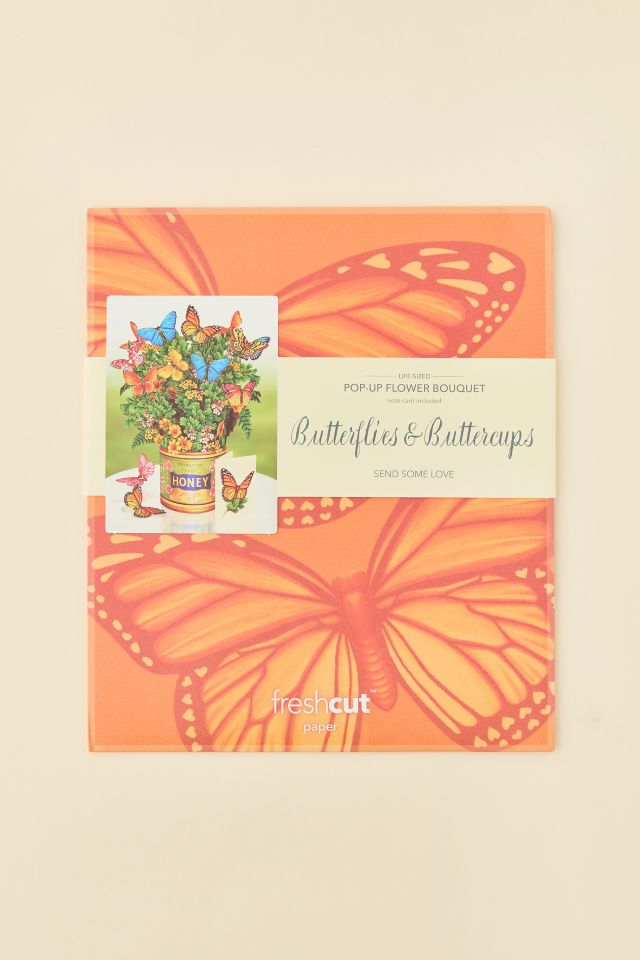 FreshCut Paper Butterflies & Buttercup Pop-Up Greeting Card #1