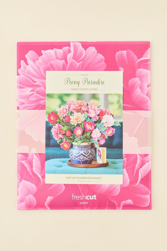 FreshCut Paper Grande Peony Paradise Pop-Up Greeting Card #1