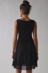 UO Sweet Nothings Reversible Button Sheer Lace Mini Dress