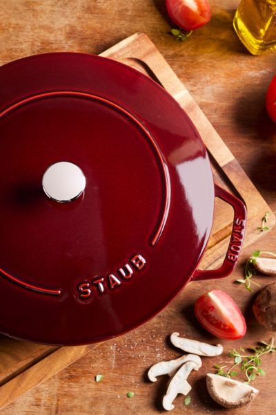 Staub Cast Iron 5-qt Essential Dutch Oven In Grenadine At Urban Outfitters