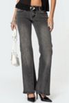 Edikted Colton Boot Cut Low Rise Jeans