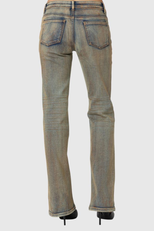 Edikted Boot Cut Low Rise Mud Washed Jeans #2