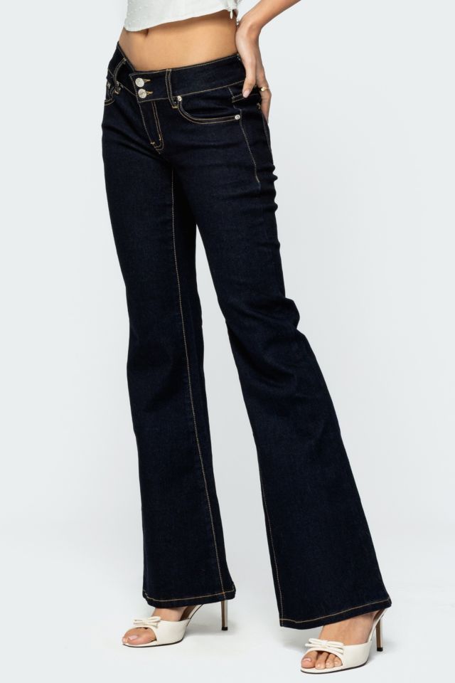 Edikted Tilda Low Rise Flared Jeans #4