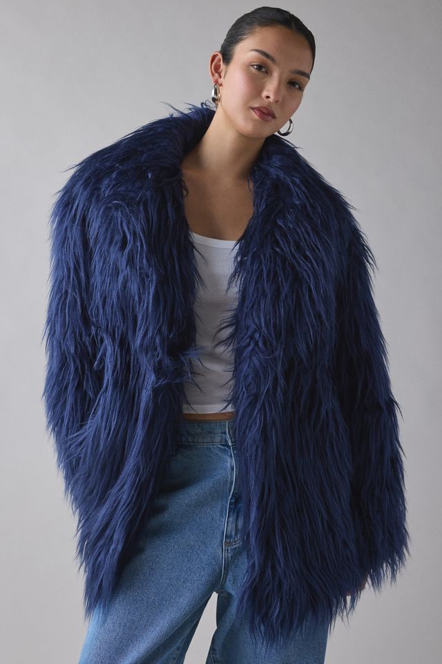 Azalea Wang Breckenridge Faux Fur Coat | Urban Outfitters
