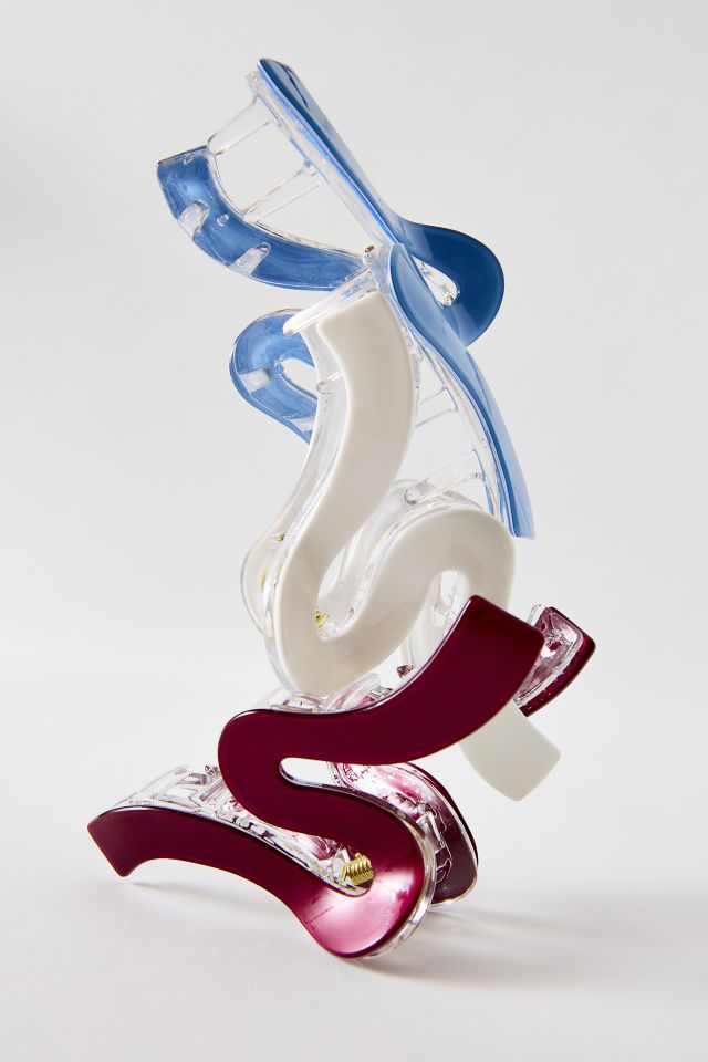 Marlowe Wave Resin Claw Clip #1