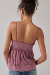 Kimchi Blue Heidi Smocked Tiered Ruffle Babydoll Tank Top