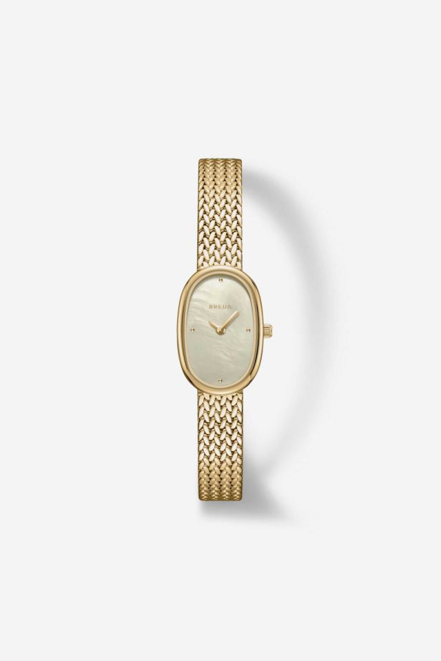 BREDA Jane Tethered Mesh Bracelet Seiko Quartz 18MM Watch #1