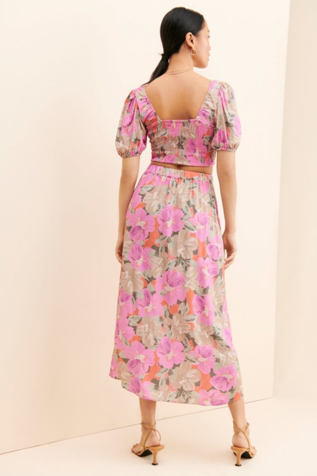 Saltwater Luxe Katie Floral Midi Skirt #1