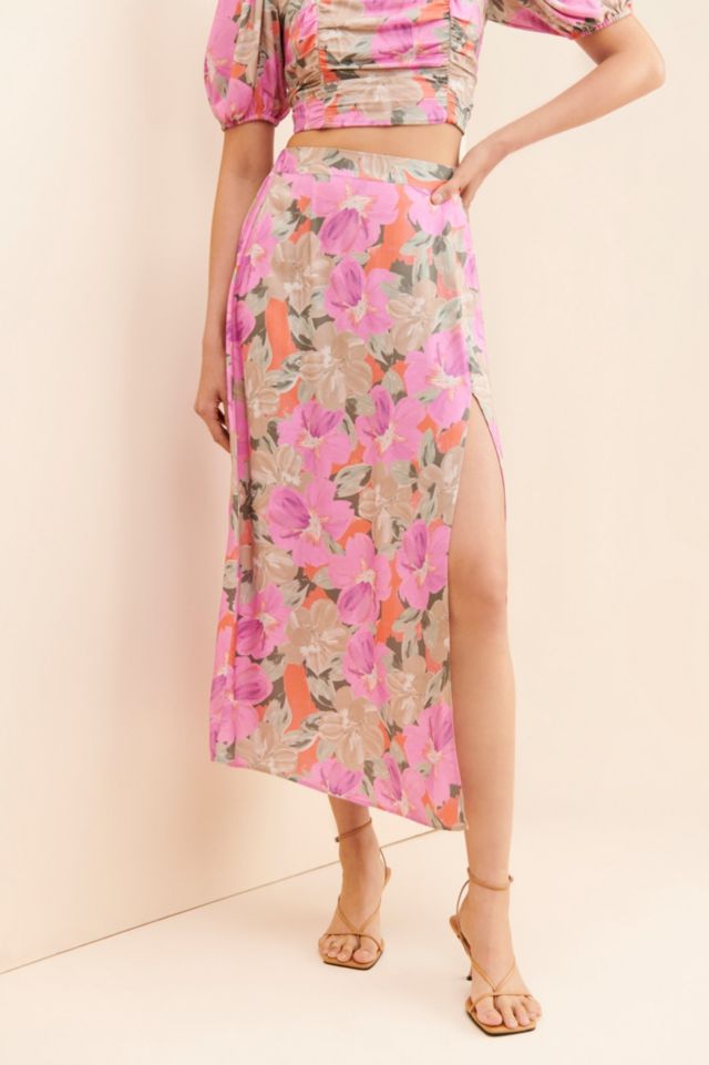 Saltwater Luxe Katie Floral Midi Skirt #2