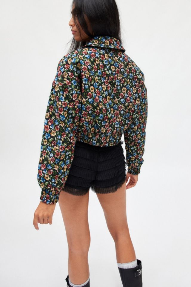 Evelyn Cropped Bomber Jacket #1