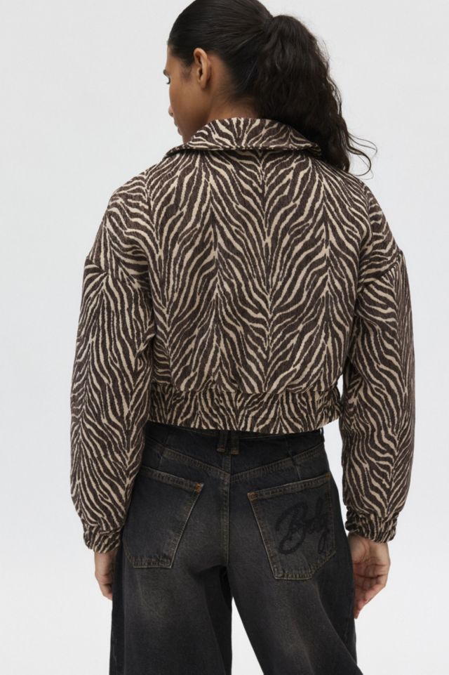 Evelyn Cropped Bomber Jacket #1