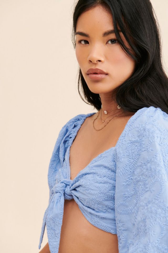 MinkPink Geneva Textured Crop Top #2