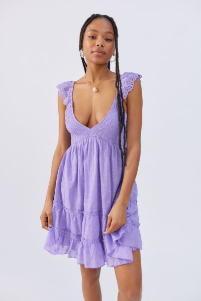 Malta Flutter Sleeve Mini Dress