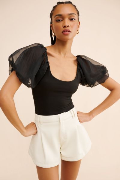 Steve Madden Pamelia Puff Sleeve Top