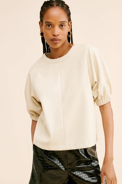 Steve Madden Reilly Vegan Leather Top