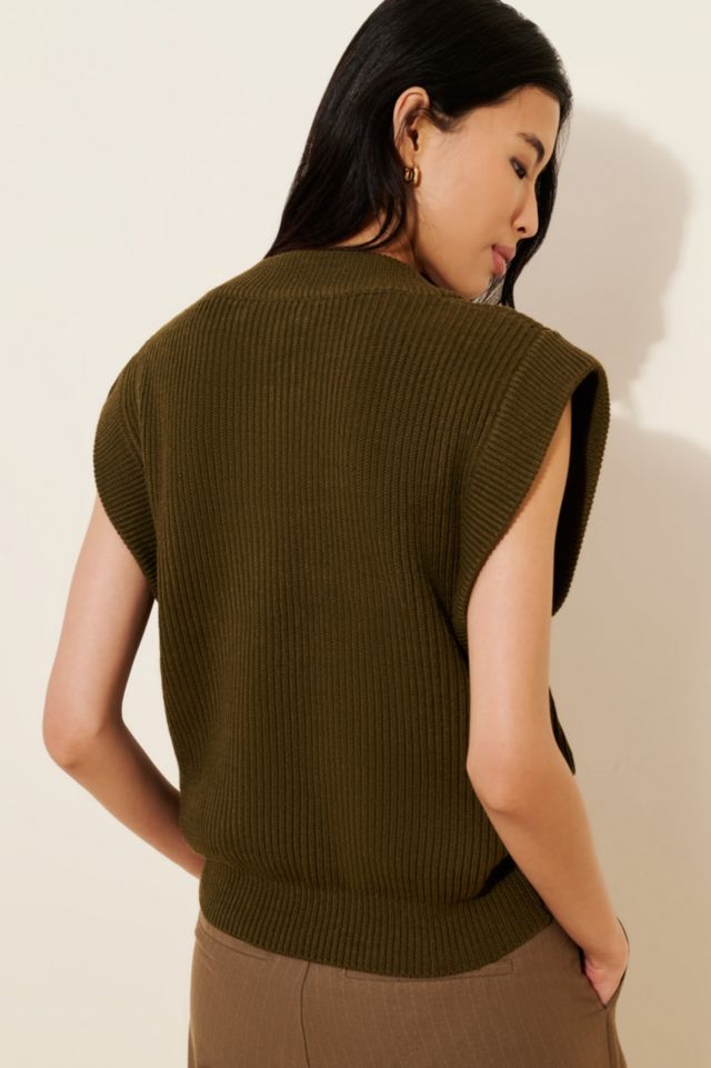 English Factory Oversized Wool Blend Sweater Vest #1