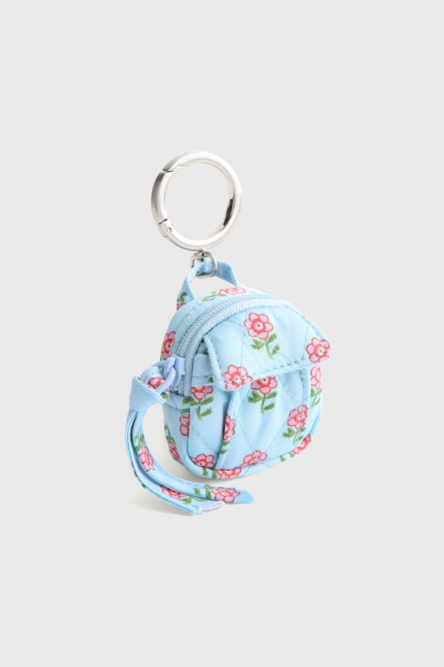 Vera Bradley Quilted Cotton Mini Backpack Keychain #1