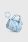 Vera Bradley Quilted Cotton Mini Duffel Bag Keychain