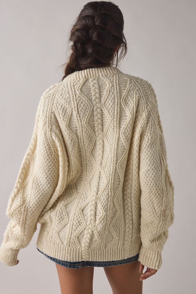 Vintage By UO Chunky Knit Fisherman Sweater #3