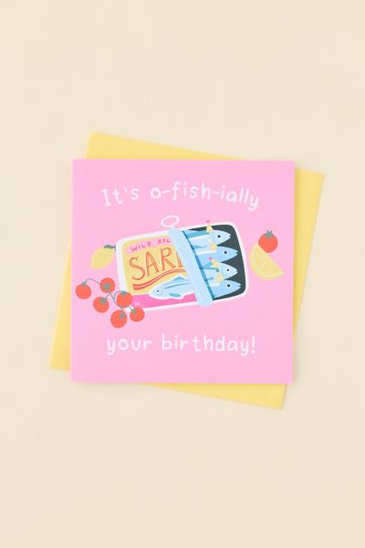 O-Fish-Ally Your Birthday Sardine Birthday Card