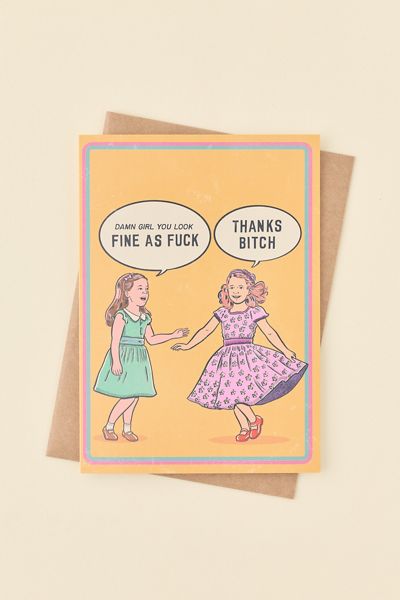 Sleazy Greetings Fine AF Birthday Card