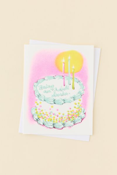 Yellow Owl Workshop Being An Adult Sucks Birthday Card
