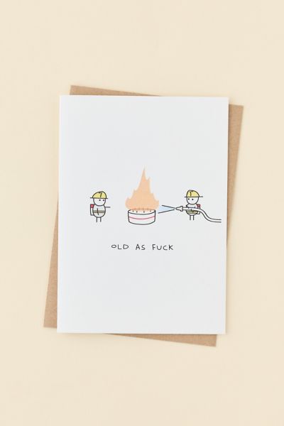 Ohh Deer Really Old Birthday Card