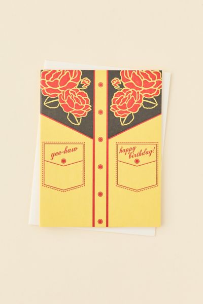 a. favorite design, inc. Yee-Haw Western Birthday Card