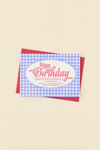 a. favorite design, inc. Enriched Wishes Bread Birthday Card