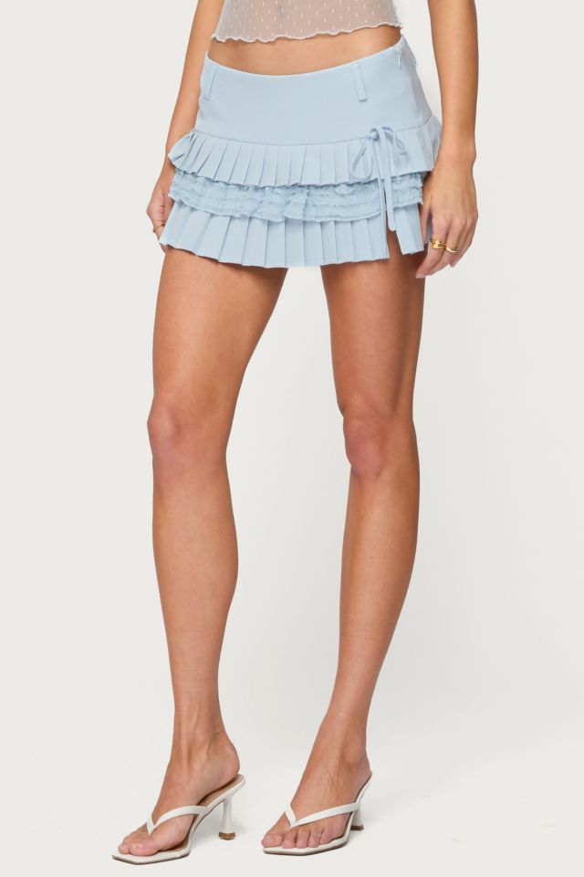 Edikted Yaz Layered Pleated Mini Skort #3