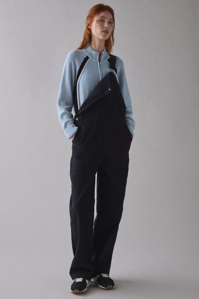 Dickies Double Front Bib Canvas Bib Overall Pant In Black, Women's At Urban Outfitters