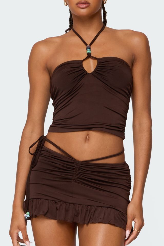 Edikted Koda Ruched Mini Skirt #2