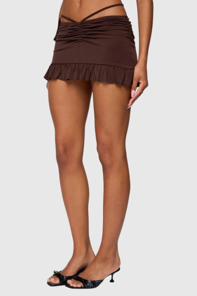 Edikted Koda Ruched Mini Skirt #3