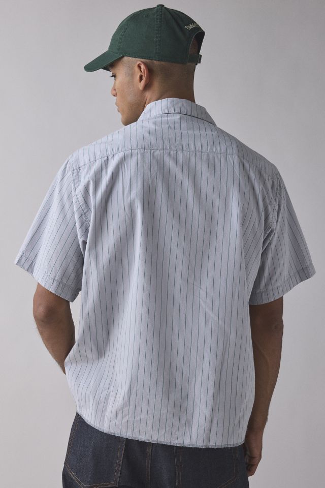 WORSHIP SUPPLIES Stripe Short Sleeve Shirt #1