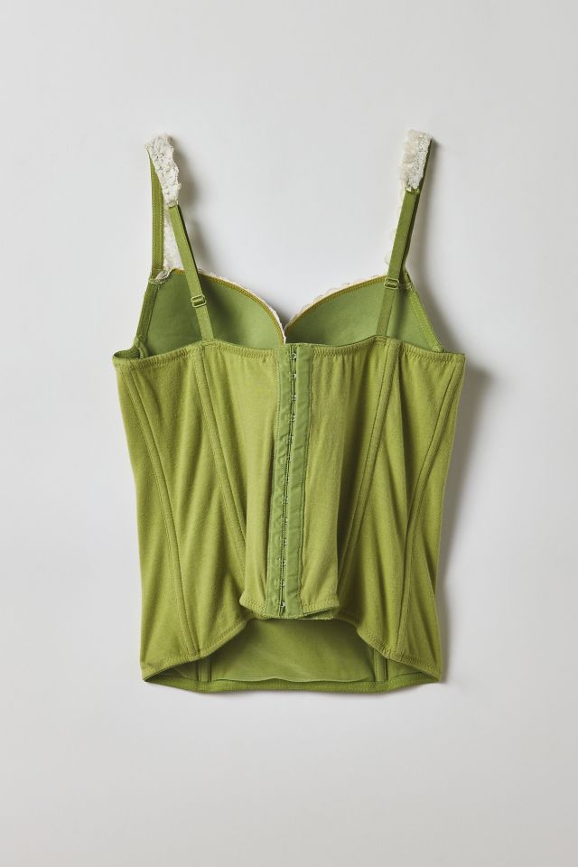 Vintage By Velzy Sisi Lace Trim Corset Top #1