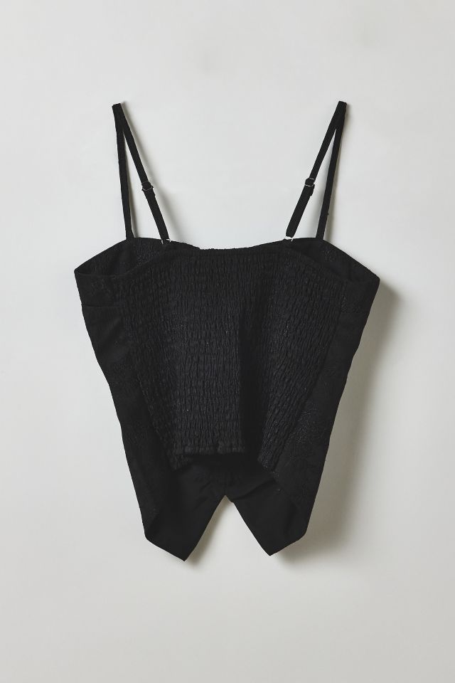 Vintage By Velzy Embroidered Cropped Corset Top #1