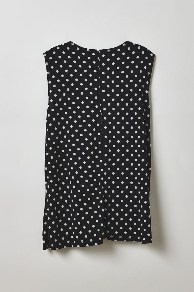 Vintage By Velzy Diana Belle Polka Dot Tie-Front Top #1