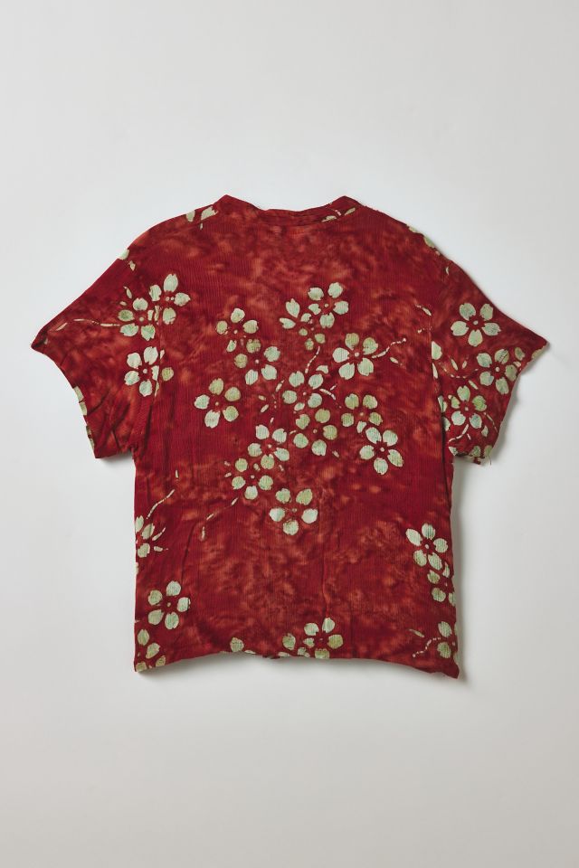 Vintage By Velzy Red’s Threads Tropical Floral Short-Sleeve Shirt #1