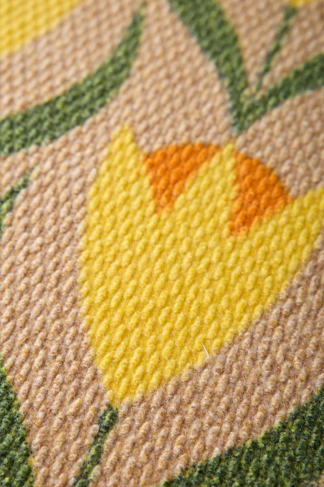 Matterly Neighburly Buttercups Floral Indoor/Outdoor Doormat #1