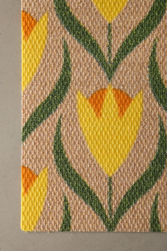 Matterly Neighburly Buttercups Floral Indoor/Outdoor Doormat #2