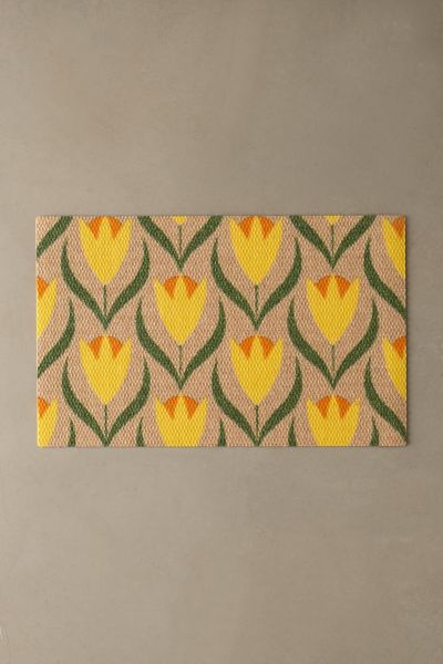 Matterly Neighburly Buttercups Floral Indoor/Outdoor Doormat